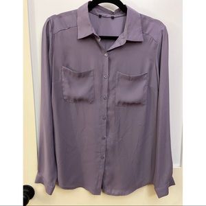 Light Purple Button Down Blouse